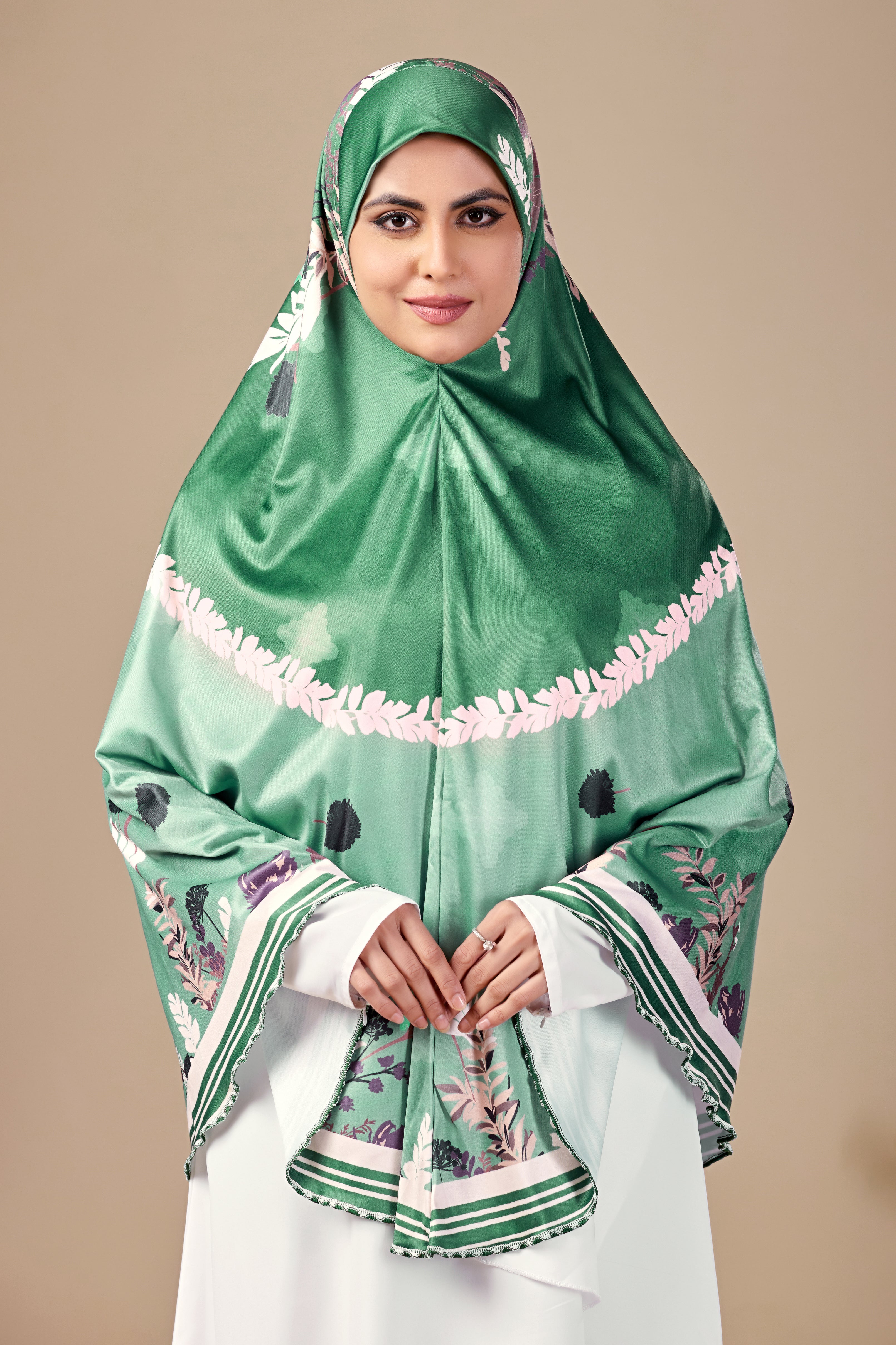 Emerald Bloom Premium Prayer Hijab ( Namaji )