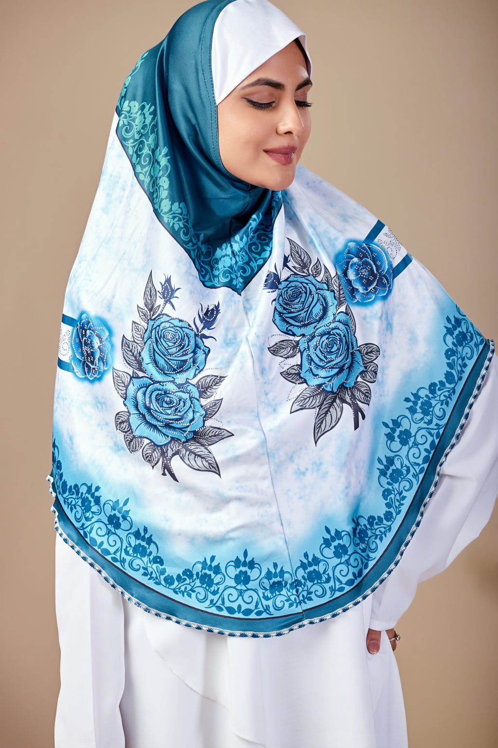 Majesty Malaysian Hijab With diamond Work