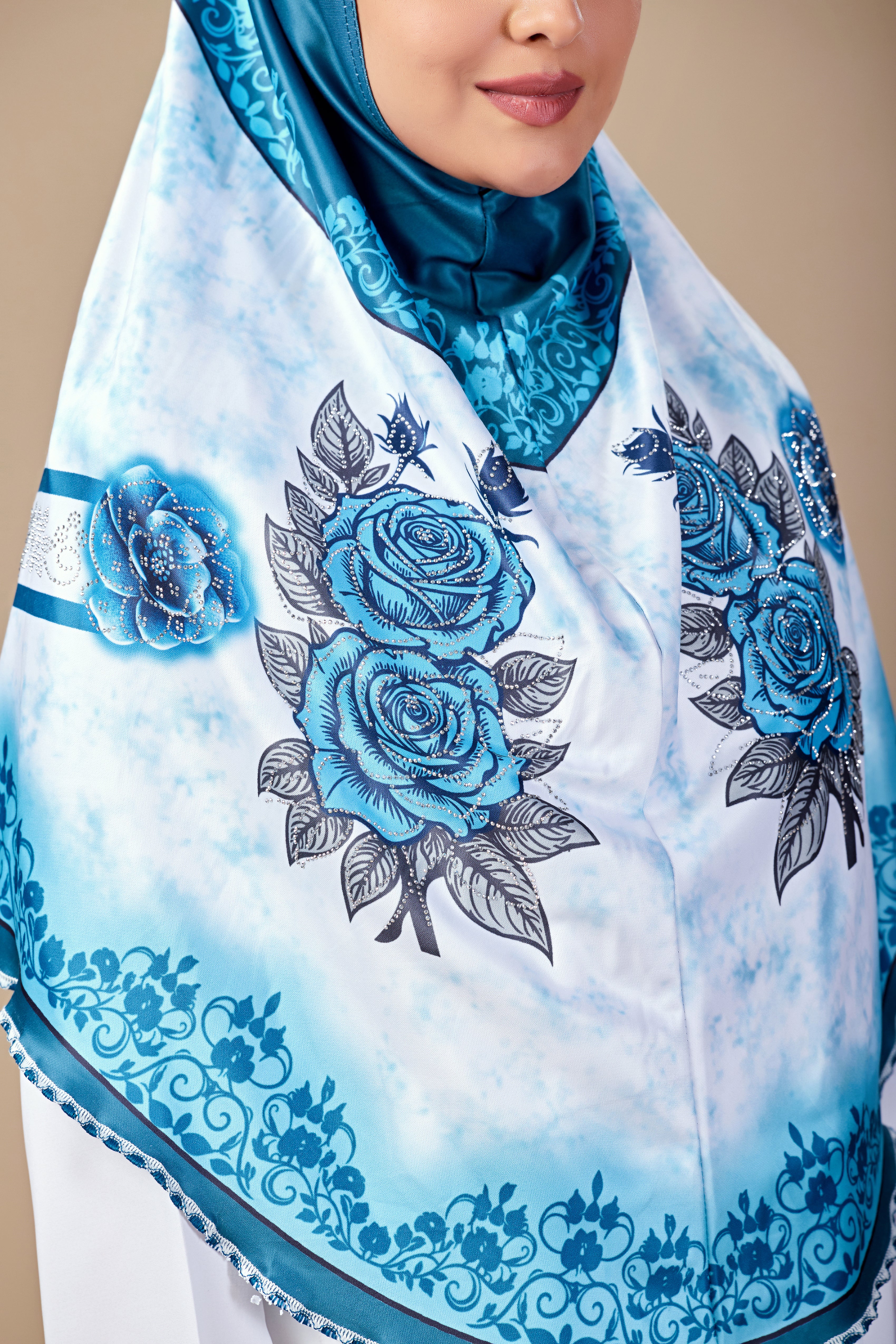 Majesty Malaysian Hijab With diamond Work