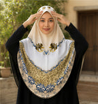 Golden Bloom Royale Khimar