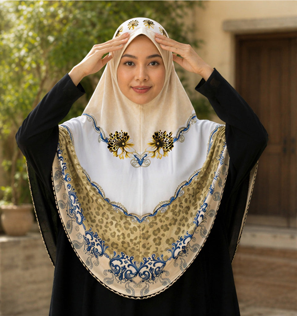 Golden Bloom Royale Khimar