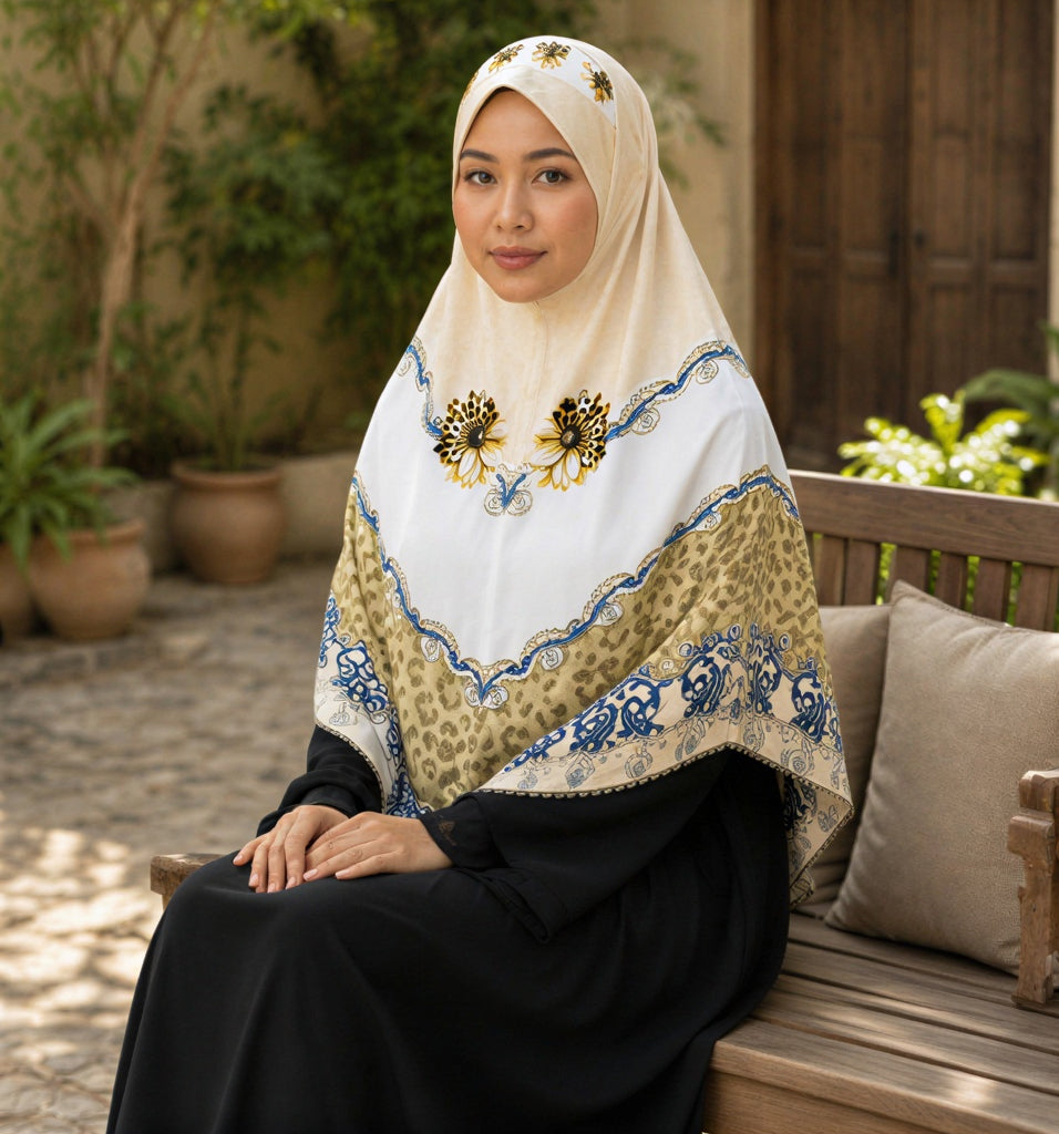 Golden Bloom Royale Khimar