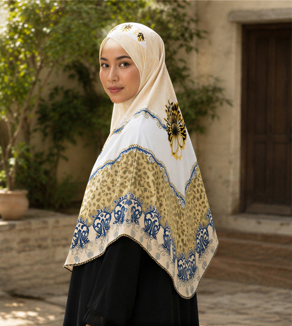 Golden Bloom Royale Khimar
