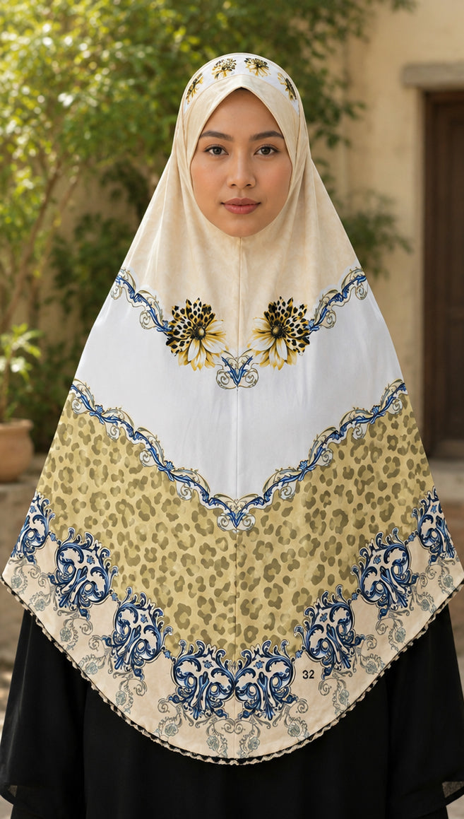 Golden Bloom Royale Khimar