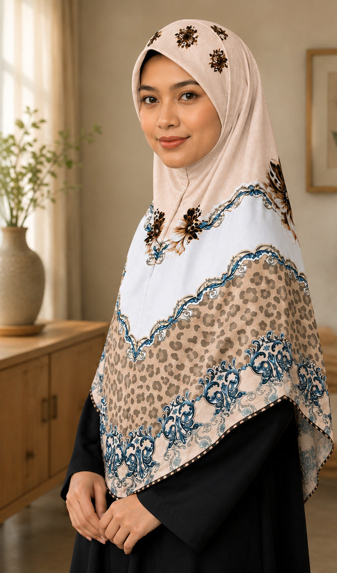 Ivory Safa Luxe Khimar