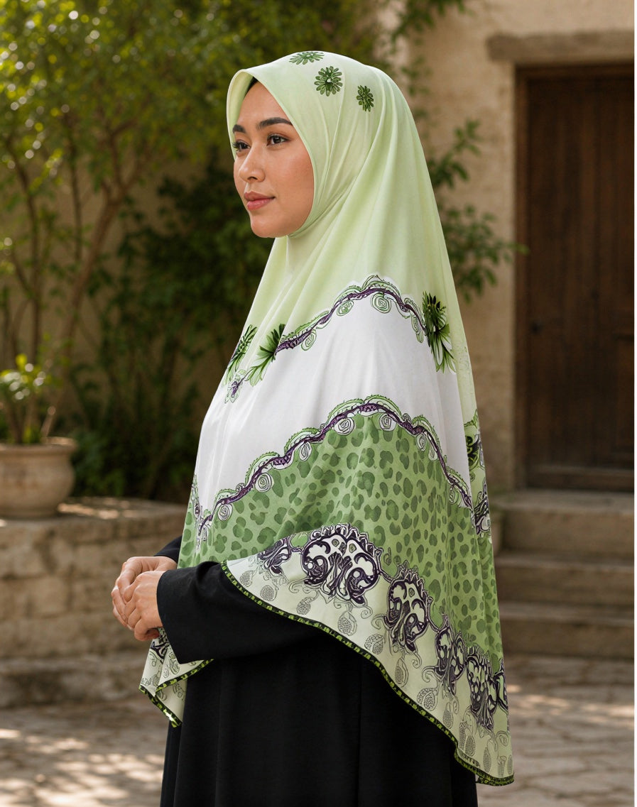 Sage Blossom Elegance Khimar