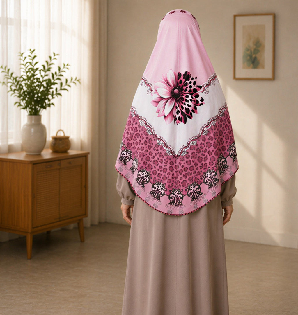 Rose Petal Serenity Khimar