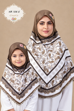 Blossom Grace Malaysian Printed Hijab With Diamond Work