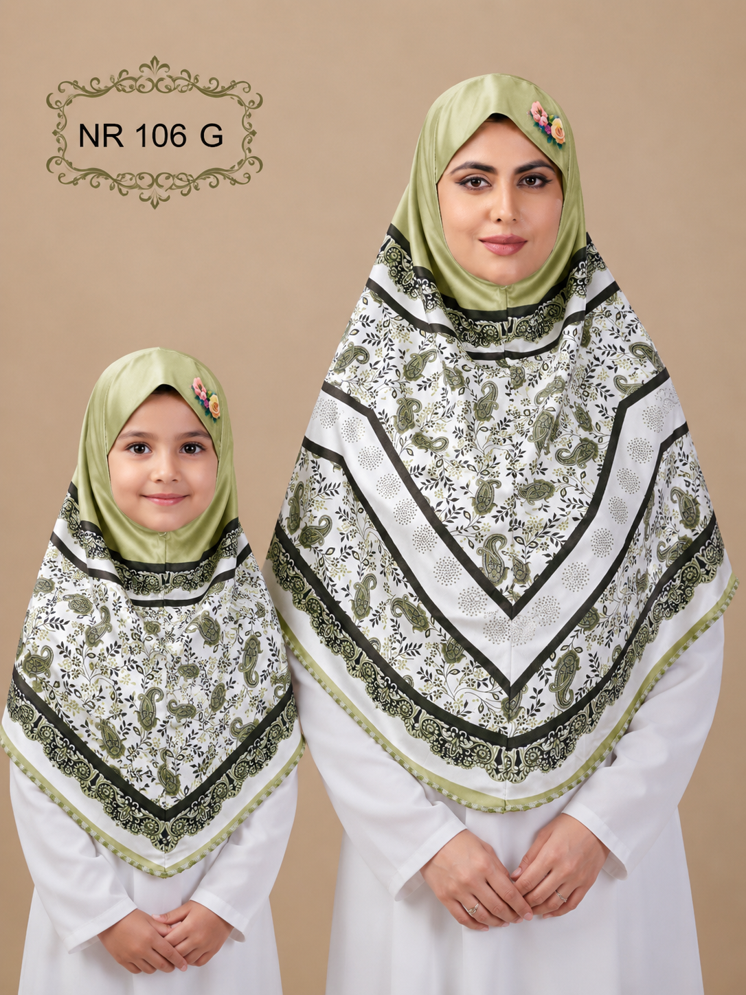 Blossom Grace Malaysian Printed Hijab With Diamond Work