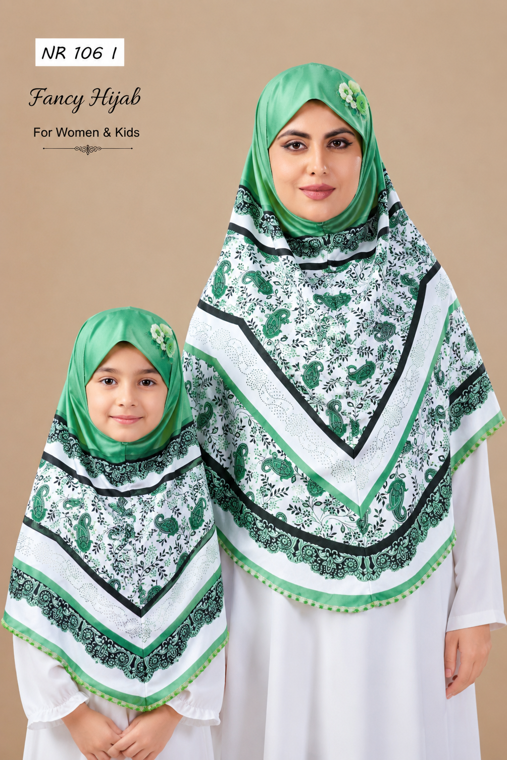 Blossom Grace Malaysian Printed Hijab With Diamond Work
