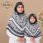 Blossom Grace Malaysian Printed Hijab With Diamond Work
