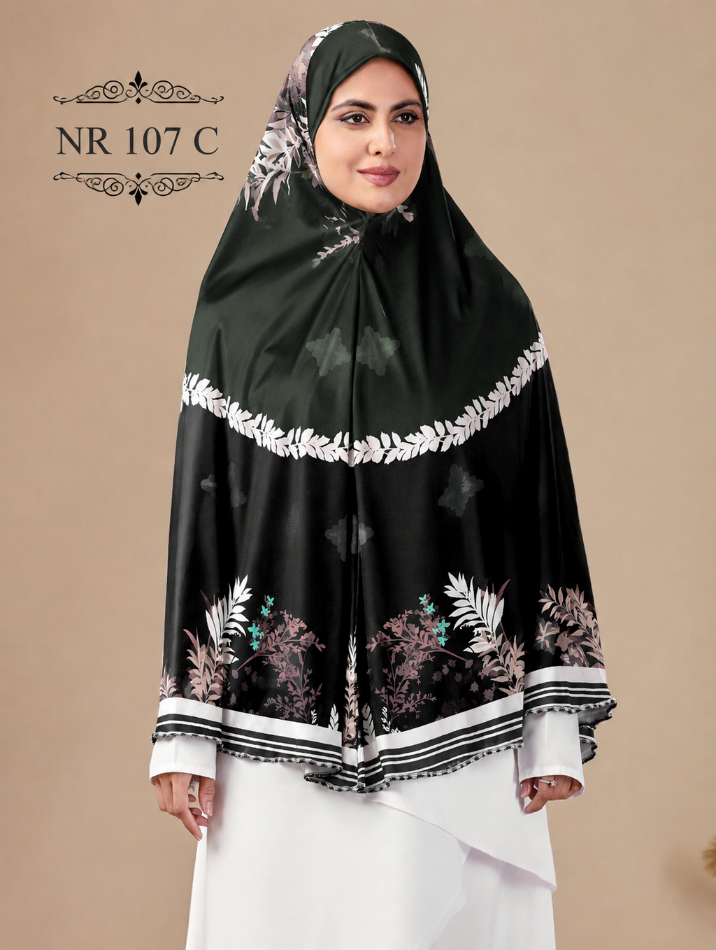 Emerald Bloom Premium Prayer Hijab ( Namaji )