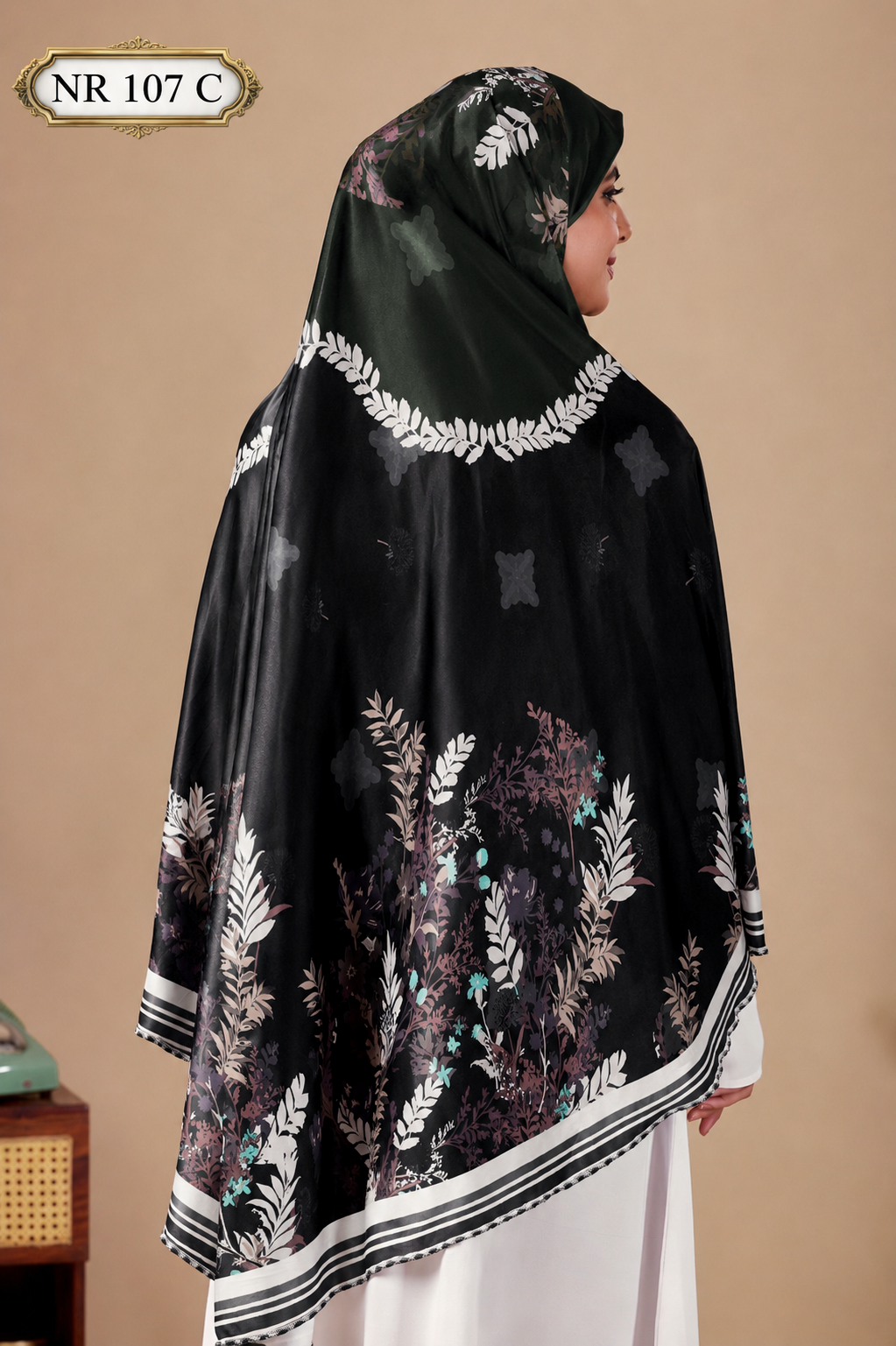 Emerald Bloom Premium Prayer Hijab ( Namaji )