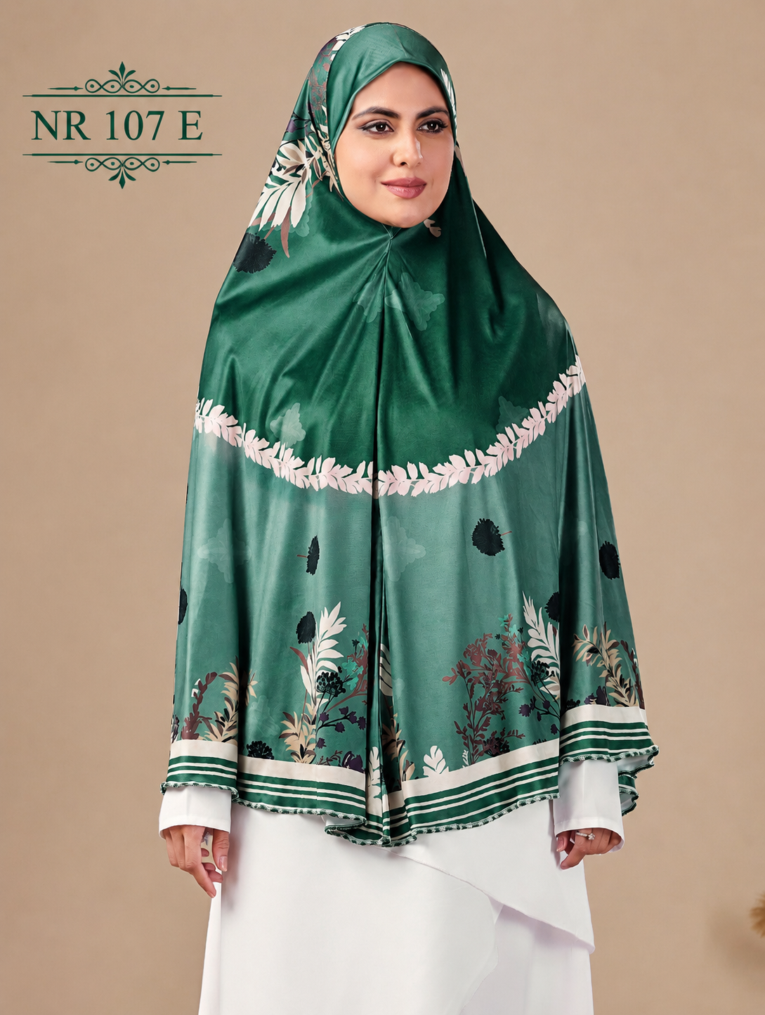 Emerald Bloom Premium Prayer Hijab ( Namaji )