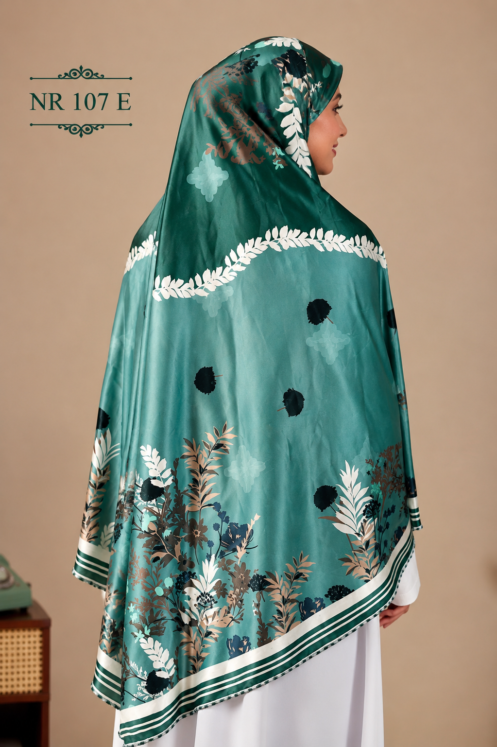 Emerald Bloom Premium Prayer Hijab ( Namaji )