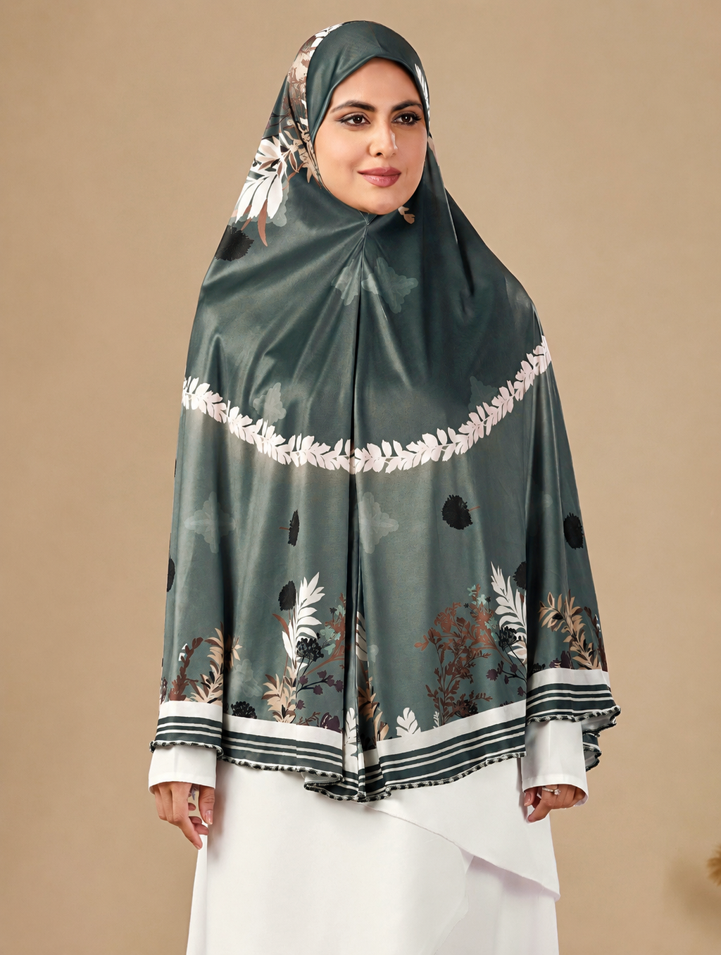 Emerald Bloom Premium Prayer Hijab ( Namaji )