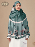 Emerald Bloom Premium Prayer Hijab ( Namaji )